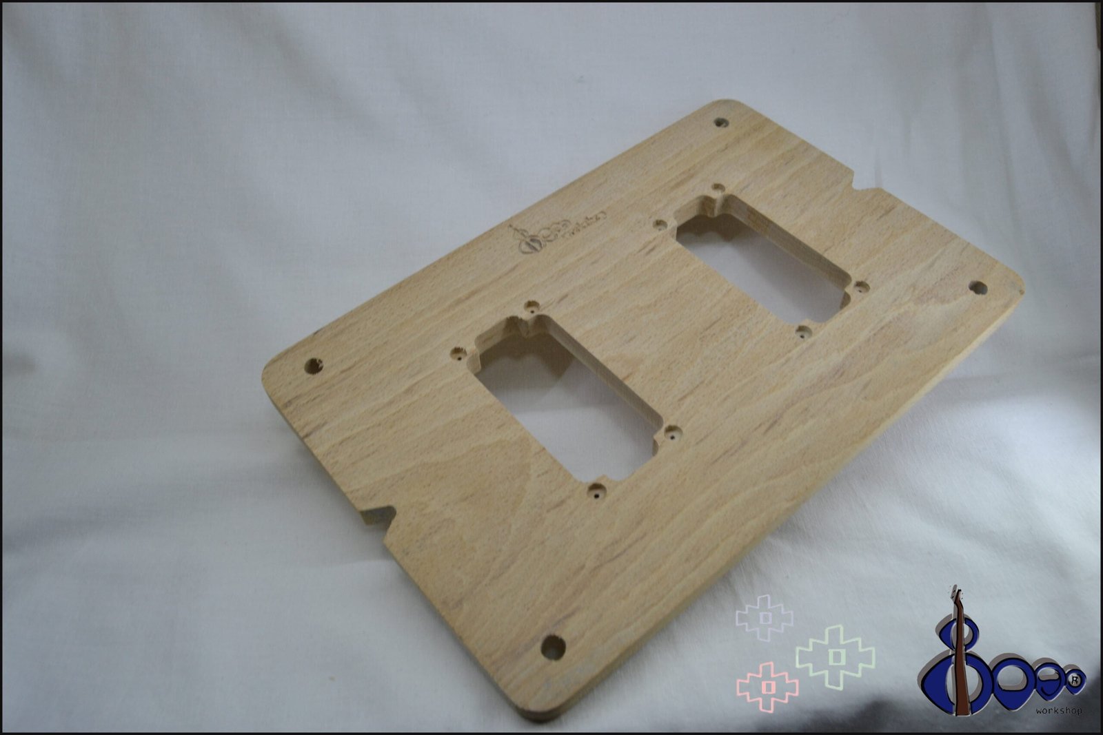 Humbucker pickup routing template