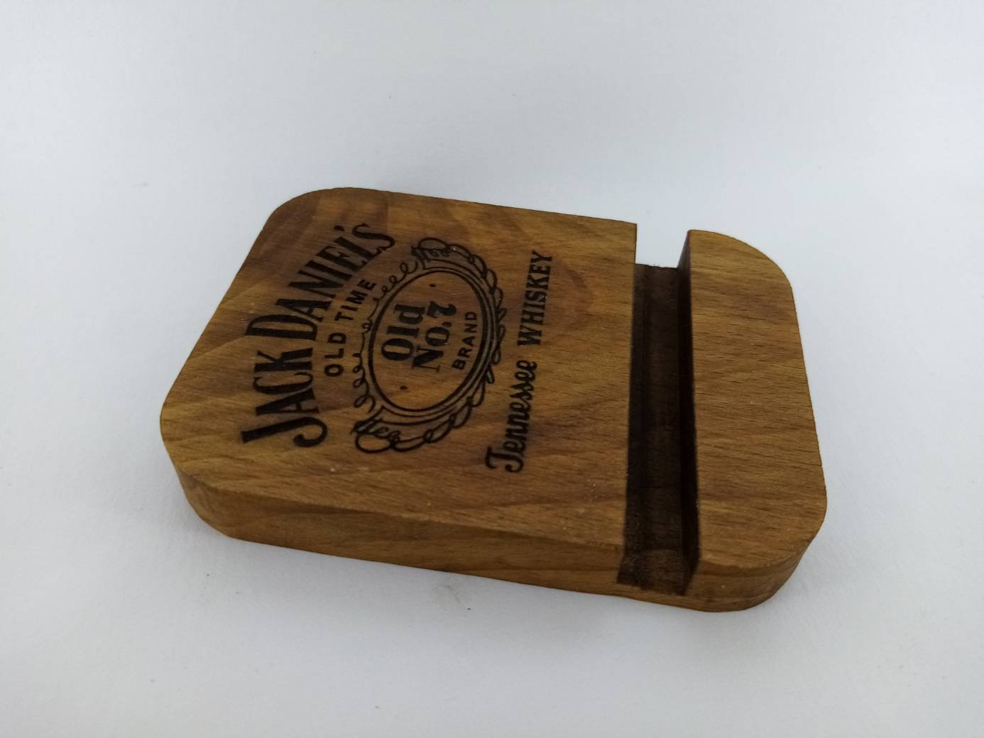 Jack Daniels mobile phone stand
