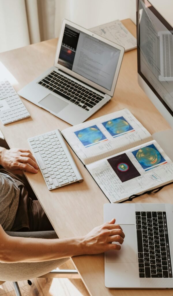 Example of site design improvements on desktop and mobile layout