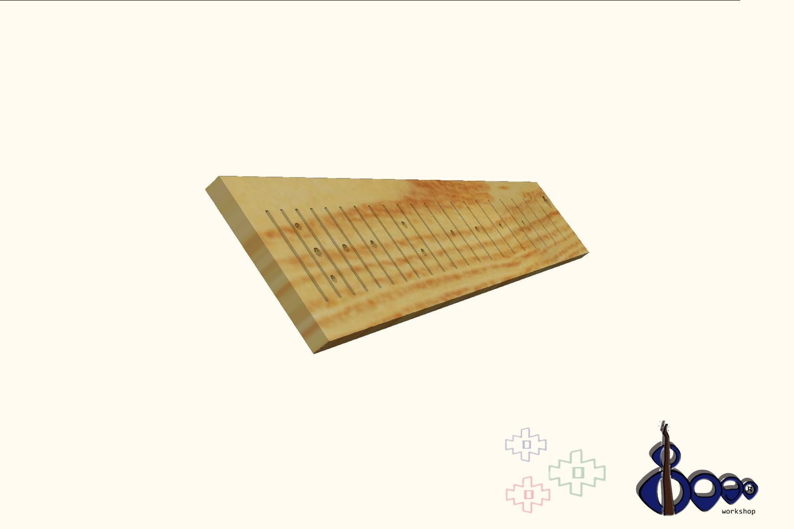 Telecaster bass Frets marking template