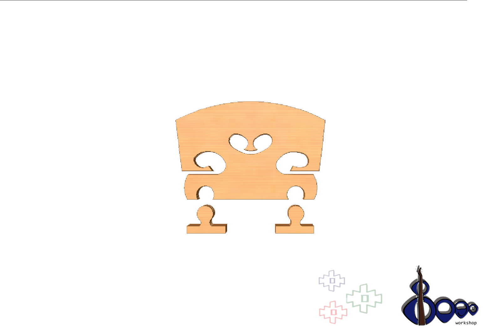 7/8 adjustable violin bridge