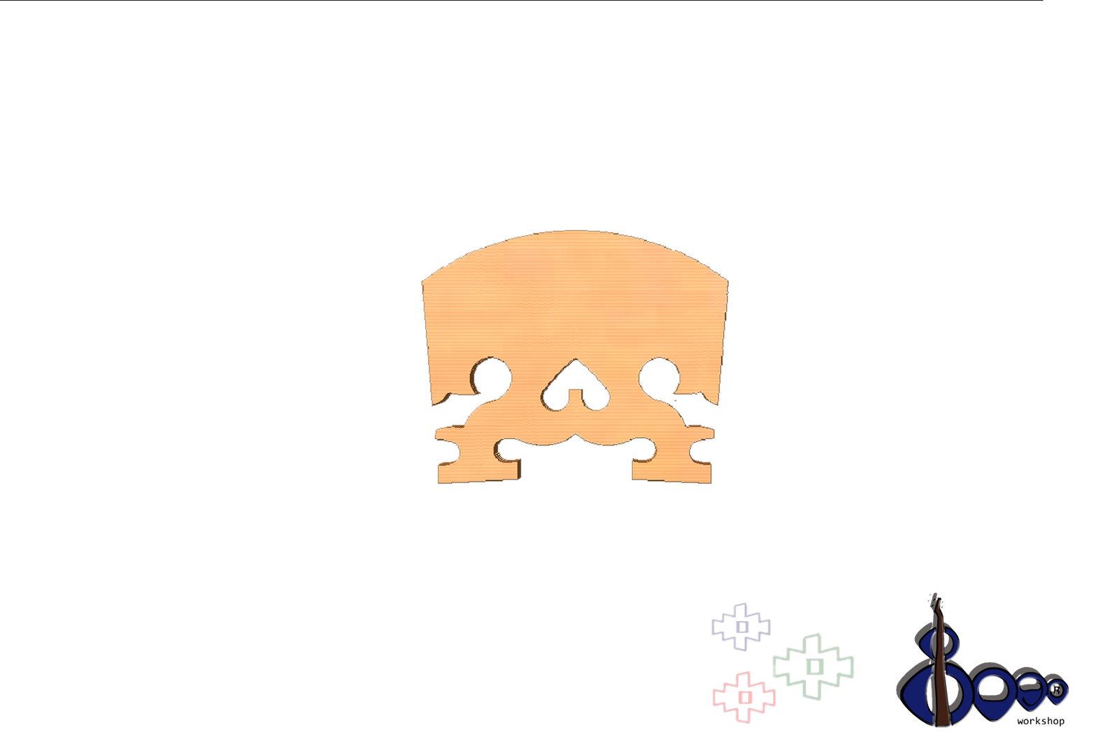 Violin Bridge 4/4 Baroque Model