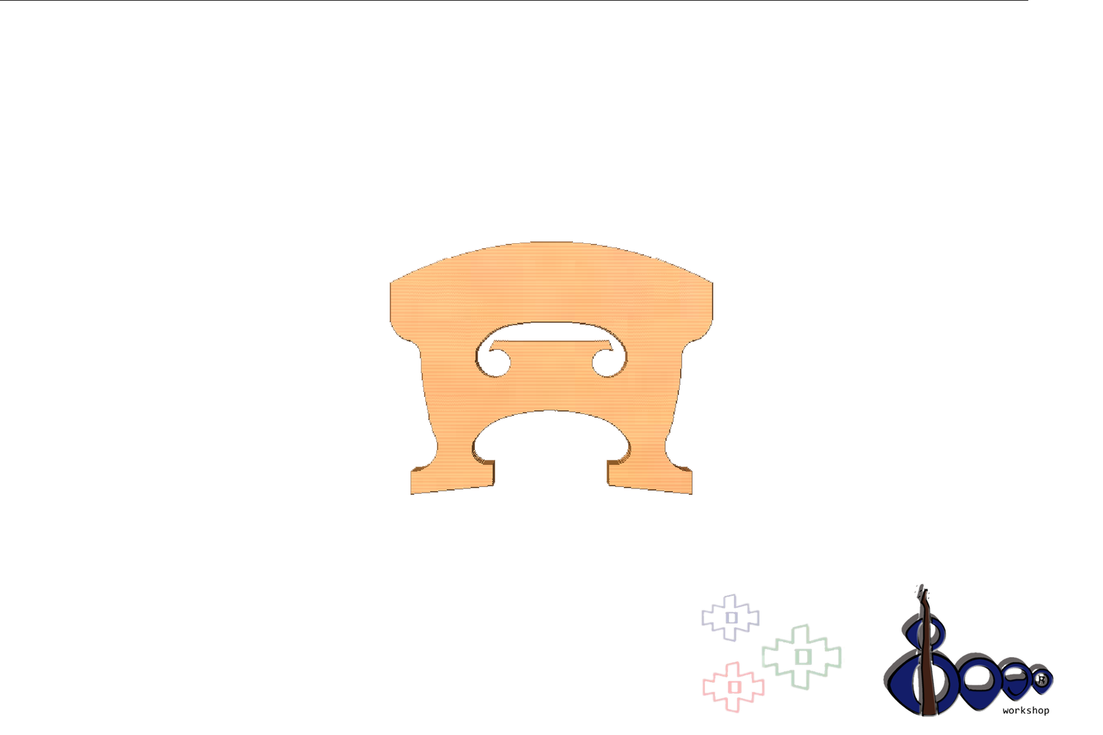 Hardanger Violin Bridge 1/4