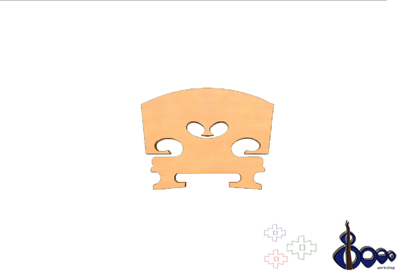 Violin Bridge Cutted Model